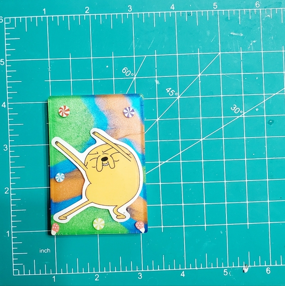 Adventure Time Jake handmade Keychain or Fridge Magnet "Your Choice" - Picture 7 of 7